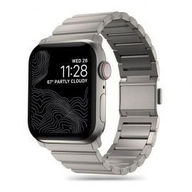 Titano spalvos apyrankė Apple Watch 4 / 5 / 6 / 7 / 8 / 9 / 10 / SE / ULTRA 1 / 2 (44 / 45 / 46 / 49 MM) "Tech-Protect Steelband"