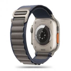 Mėlyna-pilka apyrankė Apple Watch 4 / 5 / 6 / 7 / 8  / 9 / 10 / SE / Ultra 1 / 2 (44 / 45 / 46 / 49mm) "Tech-Protect Nylon Pro"