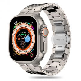 Titano spalvos apyrankė Apple Watch 4 / 5 / 6 / 7 / 8 / 9 / 10 / SE / ULTRA 1 / 2 (44 / 45 / 46 / 49 MM) "Tech-Protect Stainless Line"