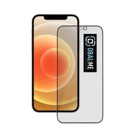 Juodas apsauginis ekrano stikliukas Apple iPhone 12 mini  "OBAL:ME Privacy 5D Glass Screen Protector"