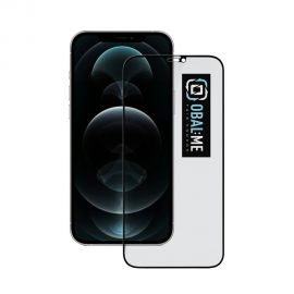 Juodas apsauginis ekrano stikliukas Apple iPhone 12 / 12 Pro  "OBAL:ME Privacy 5D Glass Screen Protector"