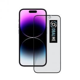 Juodas apsauginis ekrano stikliukas Apple iPhone 14 Pro "OBAL:ME Privacy 5D Glass Screen Protector"