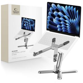 Sidabrinis stovas kompiuteriui "TECH-PROTECT ULS200 UNIVERSAL LAPTOP STAND"