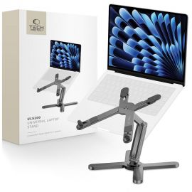 Pilkas stovas kompiuteriui "TECH-PROTECT ULS200 UNIVERSAL LAPTOP STAND"