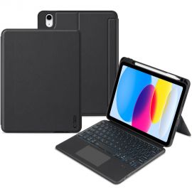 Juodas dėklas Apple Ipad 10.9 10 / 2022 "Tech-Protect Smag Pen +Keyboard"
