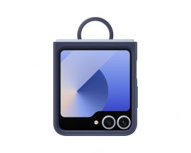 Mėlynas originalus dėklas EF-PF741TNE Silicone Cover with Ring telefonui Samsung Galaxy Z Flip 6
