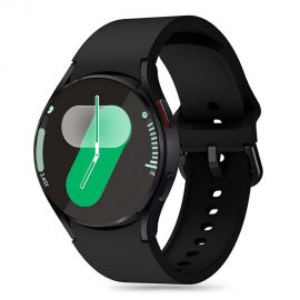 Juoda silikoninė apyrankė Samsung Galaxy Watch 4 / 5 / 5 PRO / 6 / 7 / FE "Tech-Protect Silicone"