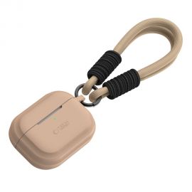 Cafe Latte spalvos dėklas Apple Airpods Pro 1 / 2 "TECH-PROTECT SILICONE ROPE"