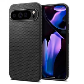 Juodas matinis dėklas Google Pixel 9 Pro XL "Spigen Liquid Air"