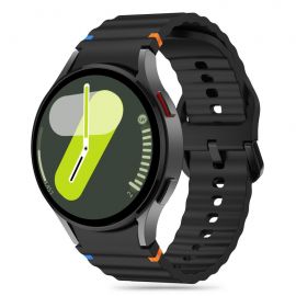 Juoda apyrankė Samsung Galaxy Watch 4 / 5 / 5 Pro / 6 / 7 / FE "Tech-Protect Silicone Sport"