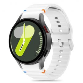 Balta apyrankė Samsung Galaxy Watch 4 / 5 / 5 Pro / 6 / 7 / FE "Tech-Protect Silicone Sport"