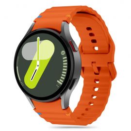 Oranžinė apyrankė Samsung Galaxy Watch 4 / 5 / 5 Pro / 6 / 7 / FE "Tech-Protect Silicone Sport"