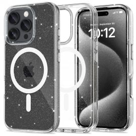 Skaidrus blizgantis dėklas Apple Iphone 16 Pro Max "Tech-Protect FlexAir Hybrid Magsafe"