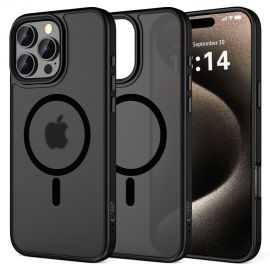 Juodas matinis dėklas Apple Iphone 16 Pro Max "Tech-Protect Magmat Magsafe"