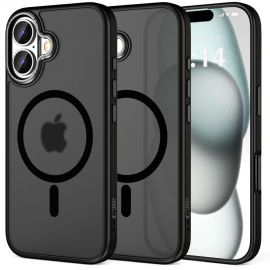 Juodas-pilkas dėklas Apple Iphone 16 "Tech-Protect Magedge Magsafe"