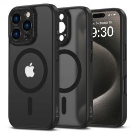 Juodas matinis dėklas Apple Iphone 16 Pro Max "Tech-Protect Magcam Magsafe"