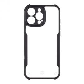 Skaidrus-juodas dėklas Tactical Quantum Stealth telefonui Apple iPhone 16 Pro Max