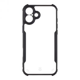 Skaidrus-juodas dėklas Tactical Quantum Stealth telefonui Apple iPhone 16 Plus
