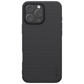 Juodas plastikinis dėklas Apple iPhone 16 Pro Max "Nillkin Frosted Shield"