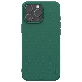 Tamsiai žalias plastikinis dėklas Apple iPhone 16 Pro Max "Nillkin Frosted Shield"