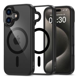 Juodas-skaidrus dėklas Apple Iphone 16 "Tech-Protect Magmat Magsafe"
