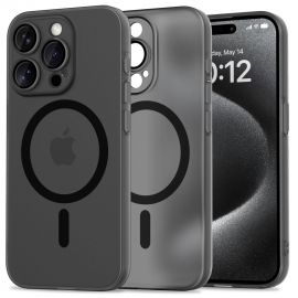 Matinis juodas dėklas Apple Iphone 15 Pro "Tech-Protect Magslim Magsafe"