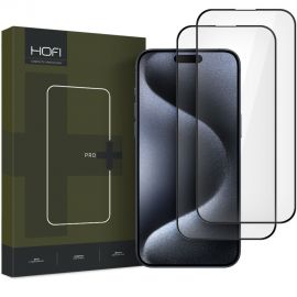 Juodas apsauginis ekrano stikliukas Apple Iphone 16 Pro Max "Hofi Glass Pro+ 2-Pack"
