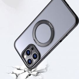 Juodas matinis dėklas Apple Iphone 16 Pro Max "Tech-Protect Magring Magsafe"