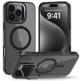 Juodas matinis dėklas Apple Iphone 16 Pro Max "Tech-Protect Magstand Magsafe"