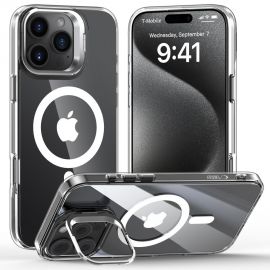 Skaidrus dėklas Apple Iphone 16 Pro Max "Tech-Protect Magstand Magsafe"