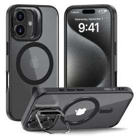 Juodas matinis dėklas Apple Iphone 16 "Tech-Protect Magstand Magsafe"