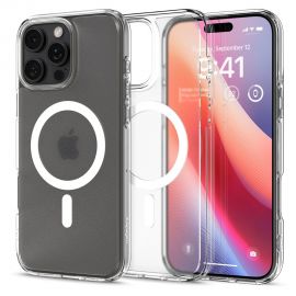 Skaidrus Frost dėklas Apple Iphone 16 Pro "Spigen Ultra Hybrid Mag Magsafe"