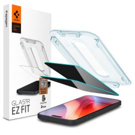 Privatumo apsauginis ekrano stikliukas Apple Iphone 16 Pro "Spigen Glass Tr Ez Fit Privacy"