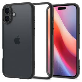 Juodas matinis dėklas Apple Iphone 16 Plus "Spigen Ultra Hybrid"