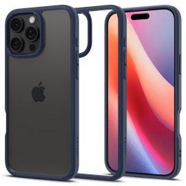 Tamsiai mėlynas dėklas Apple Iphone 16 Pro Max "Spigen Ultra Hybrid"