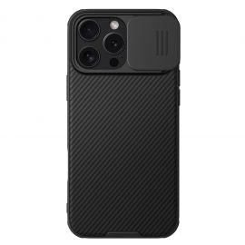 Juodas dėklas Nillkin CamShield PRO Magnetic telefonui Apple iPhone 16 Pro Max