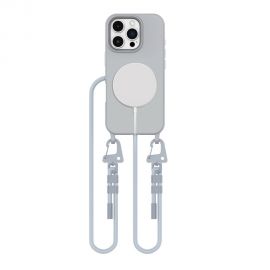 Pilkas dėklas Apple Iphone 16 Pro "Tech-Protect Magnecklace Magsafe"