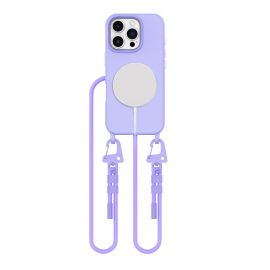 Levandų dėklas Apple Iphone 16 Pro Max "Tech-Protect Magnecklace Magsafe"