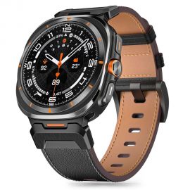 Juoda odinė apyrankė Samsung Galaxy Watch Ultra (47 MM) "Tech-Protect Delta Pro"
