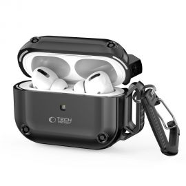 Juodas dėklas Apple Airpods Pro 1 /2 "TECH-PROTECT ROUGH HOOK"