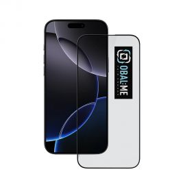 Juodas apsauginis ekrano stikliukas Apple iPhone 16 Pro Max "OBAL:ME 5D Glass Screen Protector"