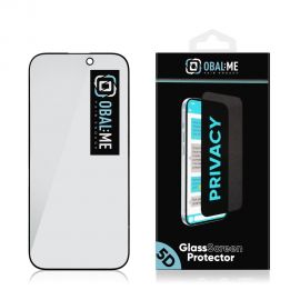 Juodas apsauginis ekrano stikliukas Apple iPhone 16 Pro "OBAL:ME Privacy 5D Glass Screen Protector"