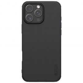 Juodas dėklas Nillkin Super Frosted PRO Magnetic telefonui Apple iPhone 16 Pro Max