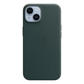 Forest žalias originalus dėklas MPPQ3FE/A Leather Magsafe telefonui Apple iPhone 14