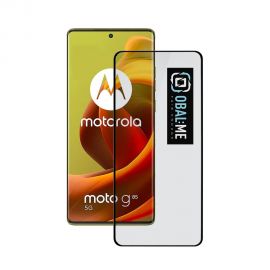 Juodas apsauginis ekrano stikliukas Motorola G85 "OBAL:ME 5D Glass Screen Protector"