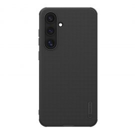 Juodas plastikinis dėklas Samsung Galaxy S24 FE "Nillkin Frosted Shield Pro Magnetic"