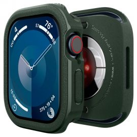 Tamsiai žalias dėklas Apple Watch 10 (46mm) "Caseology Vault"
