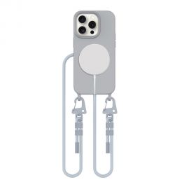 Pilkas dėklas Apple Iphone 14 Pro "Tech-Protect Magnecklace Magsafe"