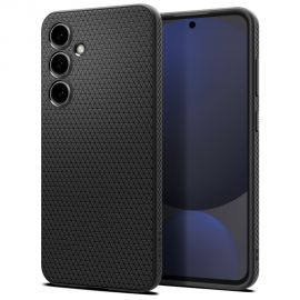 Juodas matinis dėklas Samsung Galaxy S24 FE "Spigen Liquid Air"
