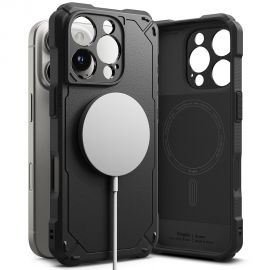 Juodas dėklas Apple Iphone 16 Pro Max "Ringke Rugged Gear Magnetic Magsafe"
